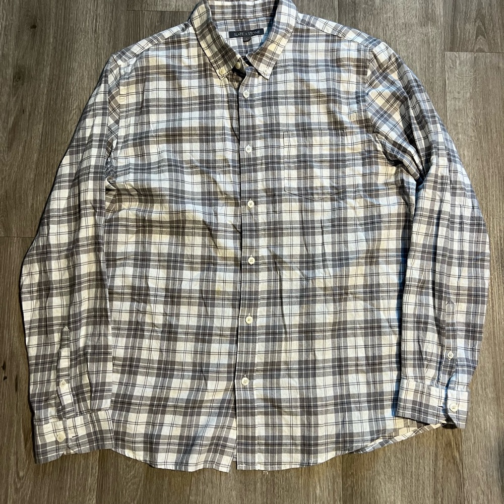 Slate & Stone Plaid Flannel
